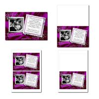 faire part illimité diamant en violet passion