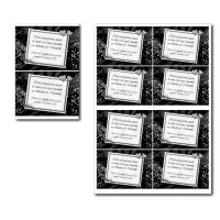 Coupon réponse à imprimer noir et blanc avec diamants