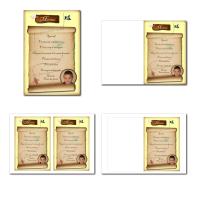 Carte de menu illimité drapeau de pirate et trésor