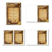 Carte de menu illimité aux couleurs du café