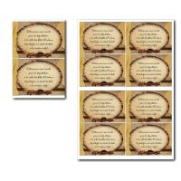 Coupon réponse à imprimer avec grains de café