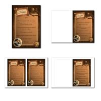 Carte de menu illimité fleur de bois