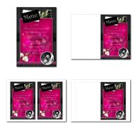 Carte de menu illimité avec galets zen attitude en rose et marron