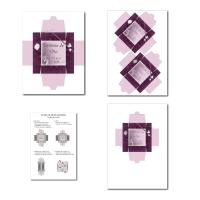 Boite à imprimer violet et blanc