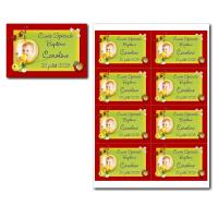 Etiquette bouteille à imprimer pomme rouge