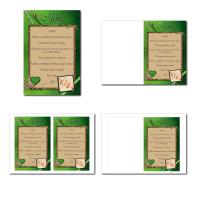 Carte de menu illimité avec petits coeur et escargot sur fond nature
